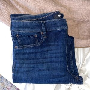 EXPRESS WOMEN’S DENIM - size 14 R - bootcut STRETCH - dark blue wash